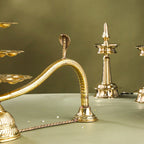 Brass Traditional 21 Petal Ganga Aarti (16.5 Inch) Vedansh Craft