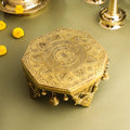 Brass Chowki With Bells (5 Inch) Vedansh Craft