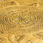 Brass Chowki With Bells (5 Inch) Vedansh Craft