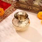 Brass Hammered Pooja Kalash Vedansh Craft