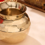 Brass Hammered Pooja Kalash Vedansh Craft