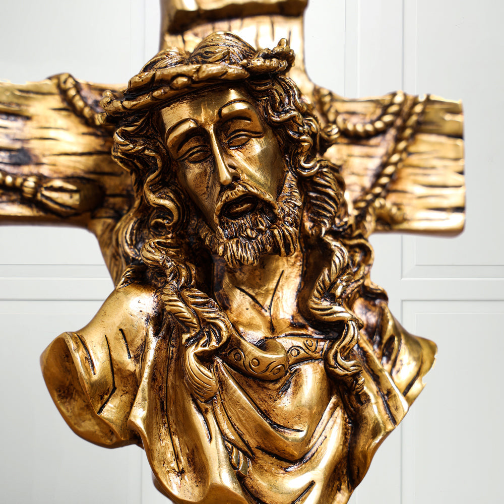 Brass Superfine God Jesus Idol (8 Inch) Vedansh Craft