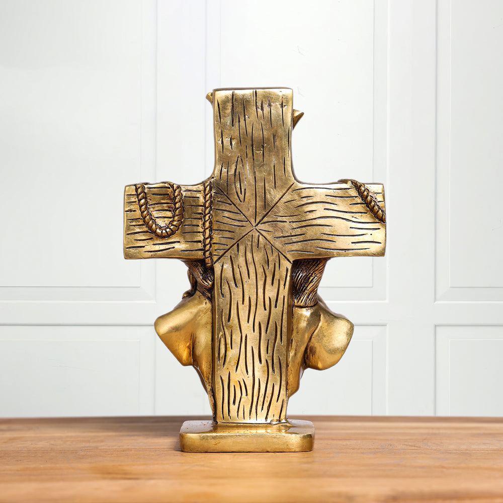 Brass Superfine God Jesus Idol (8 Inch) Vedansh Craft