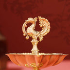 Brass Peacock Five Petal diya Vedansh Craft