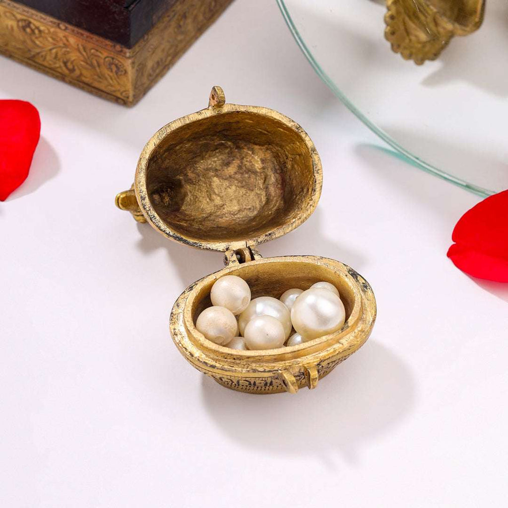 Brass Duck Sindoor/Kumkum Box (2 Inch) Vedansh Craft
