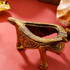 Brass Snake Conch Stand (3.2 Inch) Vedansh Craft