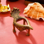Brass Snake Conch Stand (3.2 Inch) Vedansh Craft