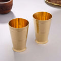 Brass Hammered Glass pair Vedansh Craft