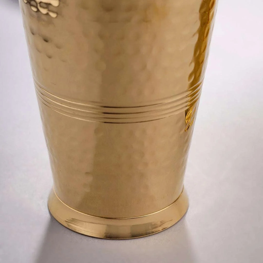 Brass Hammered Glass pair Vedansh Craft
