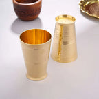Brass Hammered Glass pair Vedansh Craft