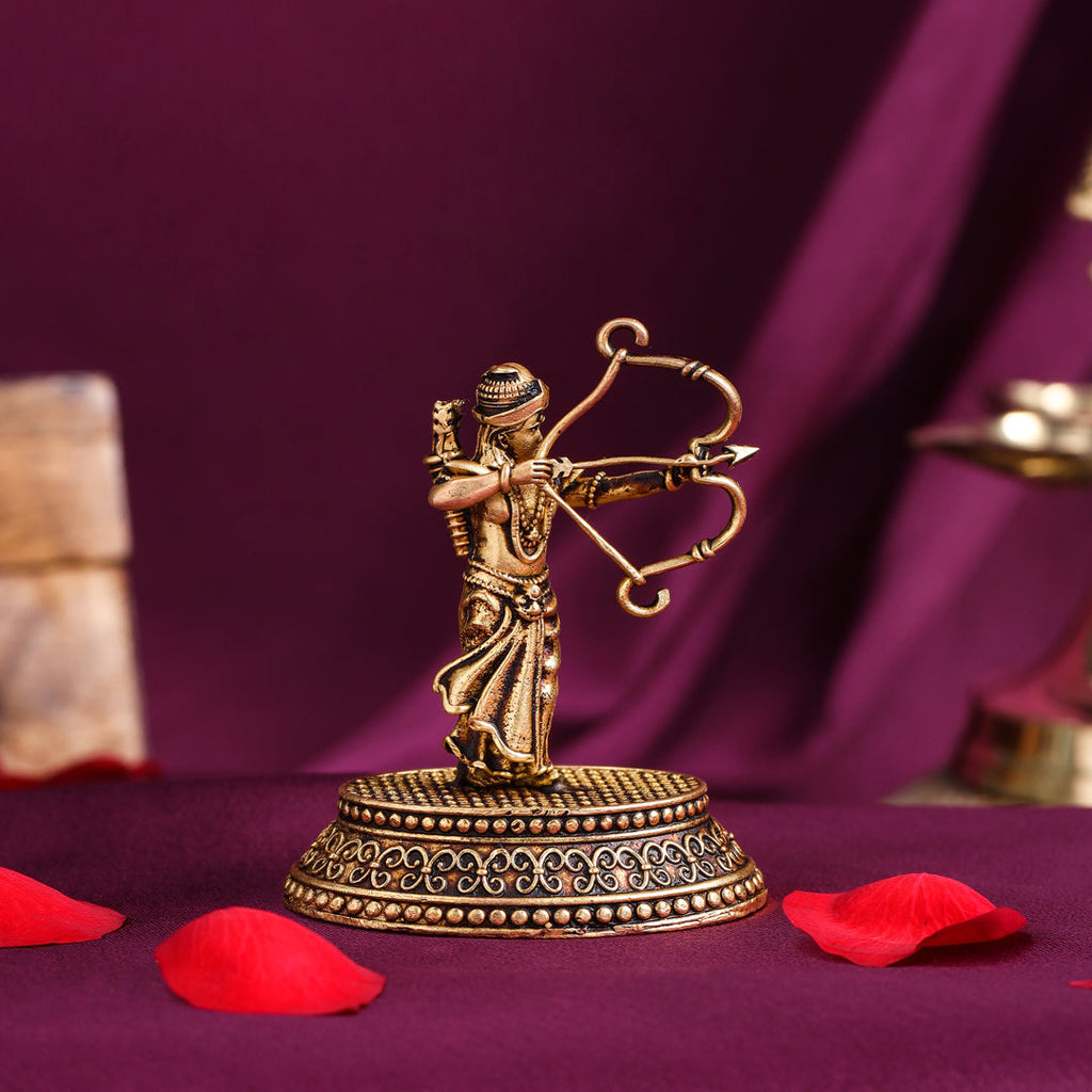 Brass Handcrafted Ram Idol with Velvet Gift Box (2.5 Inch) Vedansh Craft