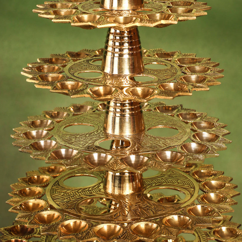 Brass Traditional 108 Petal Ganga Aarti (24 Inch) Vedansh Craft