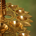 Brass Traditional 108 Petal Ganga Aarti (24 Inch) Vedansh Craft