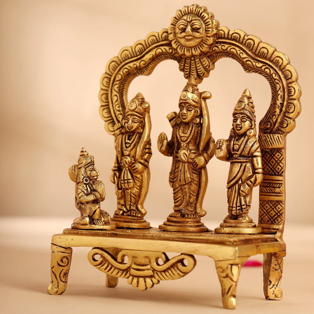 Brass Ram Darbar (6.5 Inch) Vedansh Craft