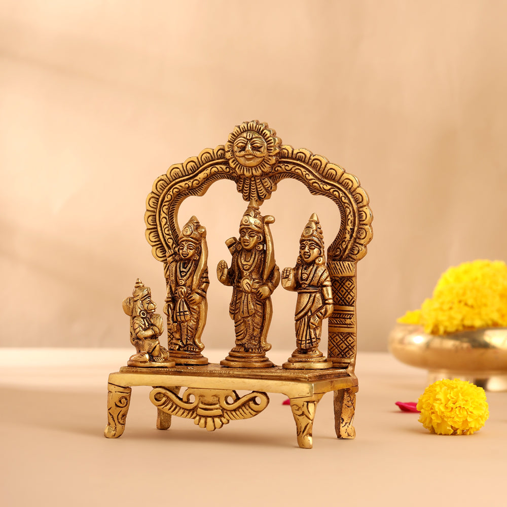 Brass Ram Darbar (6.5 Inch) Vedansh Craft
