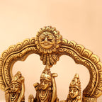 Brass Ram Darbar (6.5 Inch) Vedansh Craft