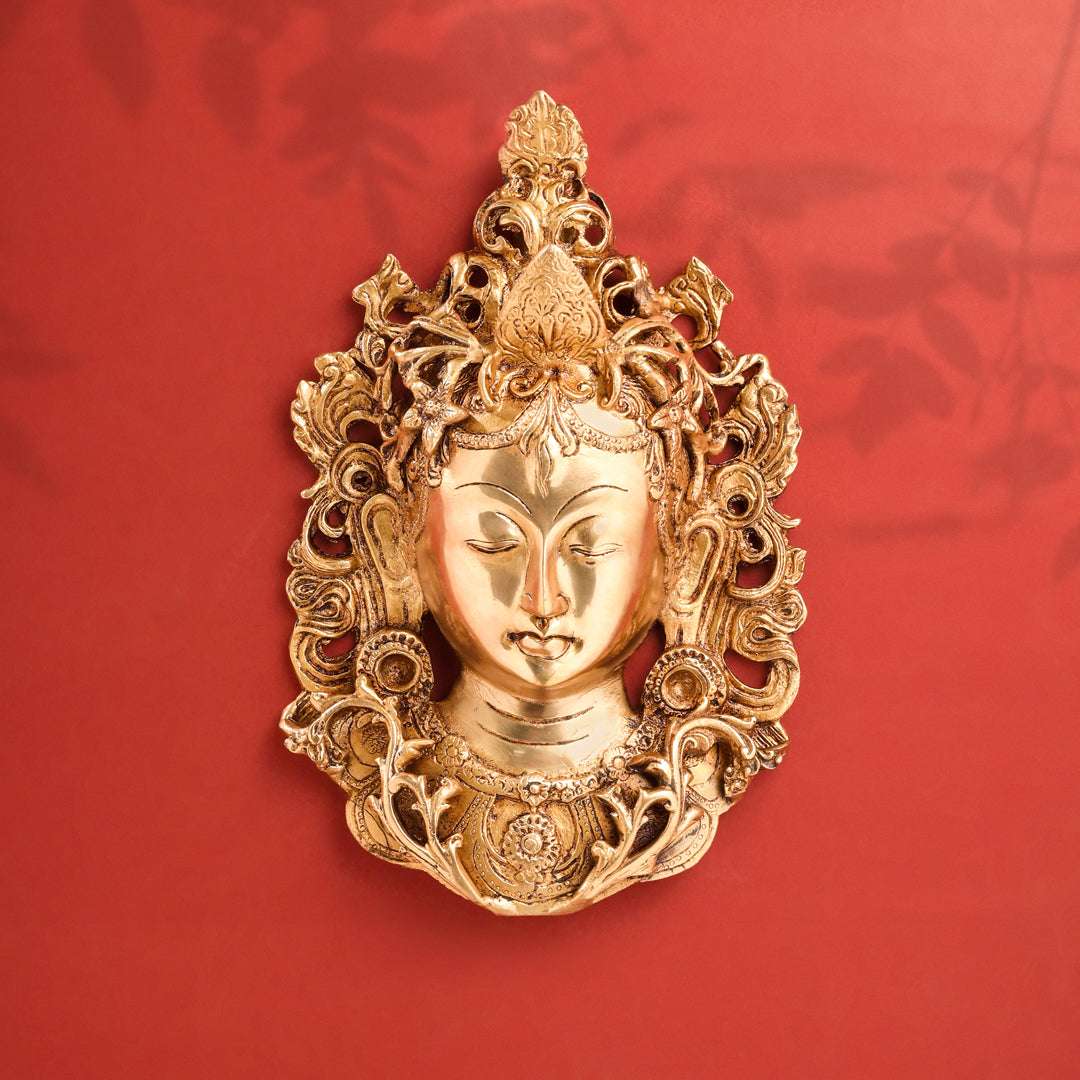 Brass Tara Face Wall Hanging Vedansh Craft