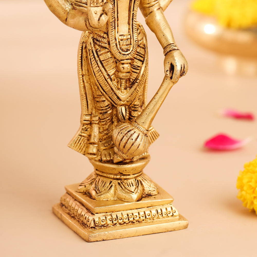Brass Lord Vishnu Idol (7 Inch) Vedansh Craft