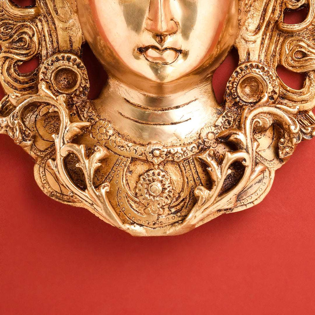 Brass Tara Face Wall Hanging Vedansh Craft
