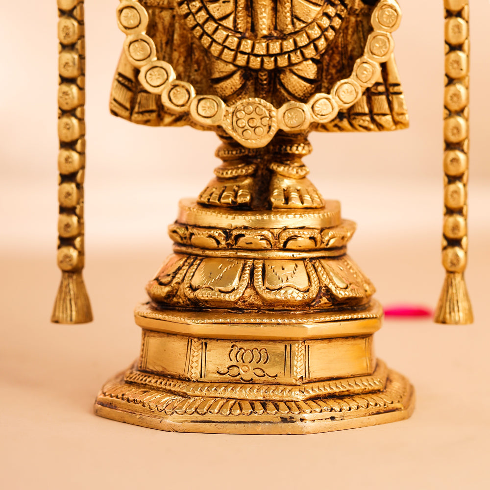 Brass Tirupati Balaji/Venkateshwar Idol (10.5 Inch) Vedansh Craft