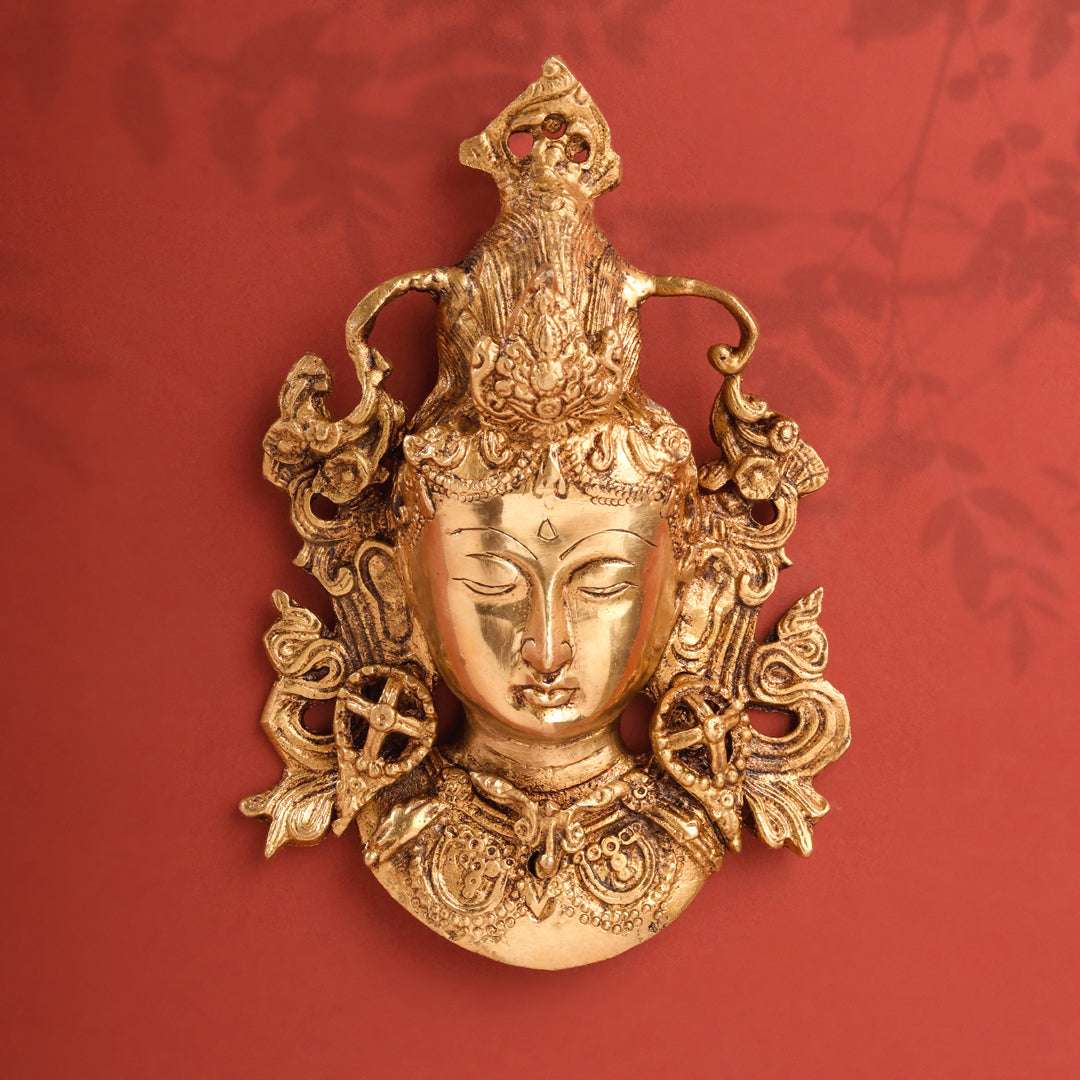 Brass Tara Face Wall Hanging Vedansh Craft