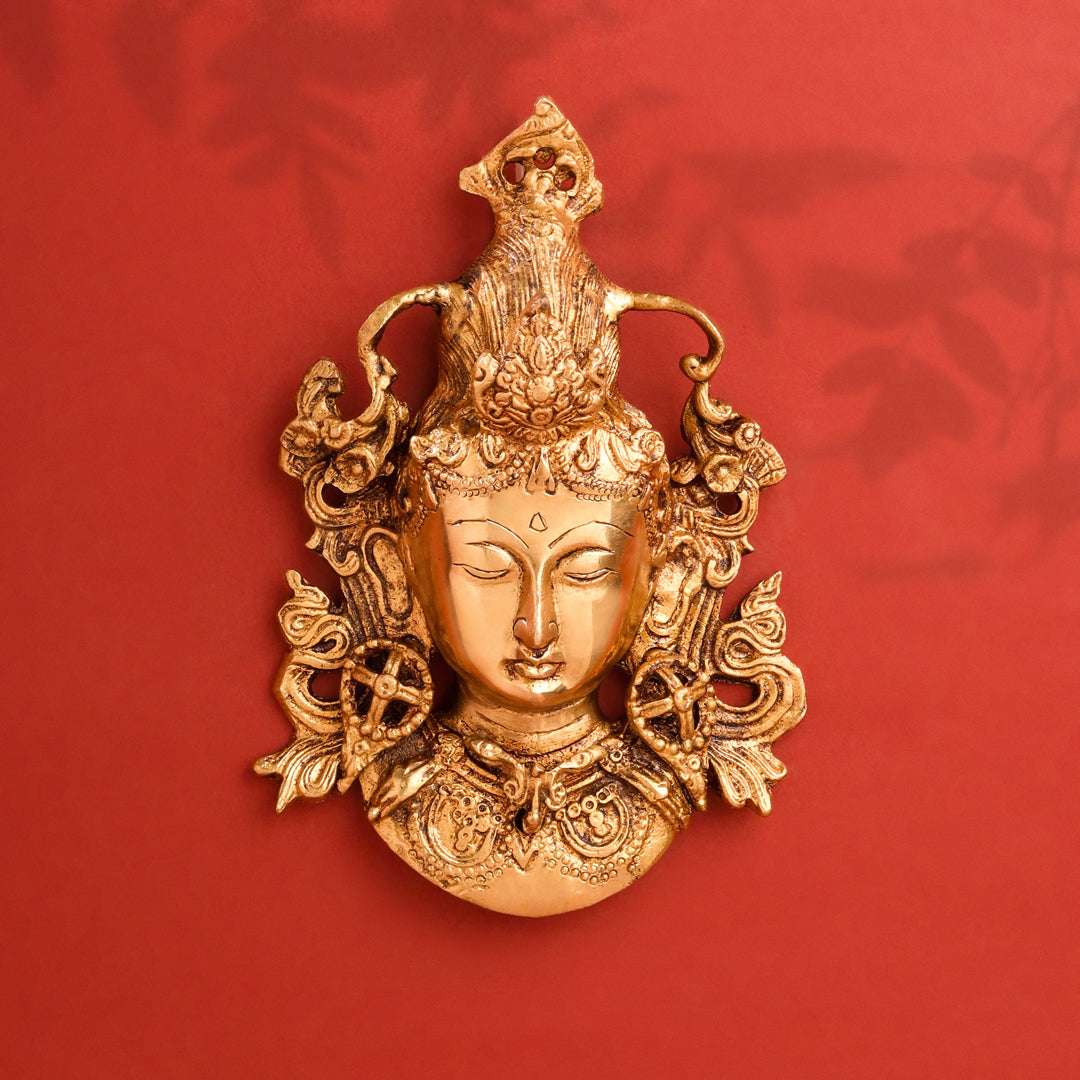 Brass Tara Face Wall Hanging Vedansh Craft