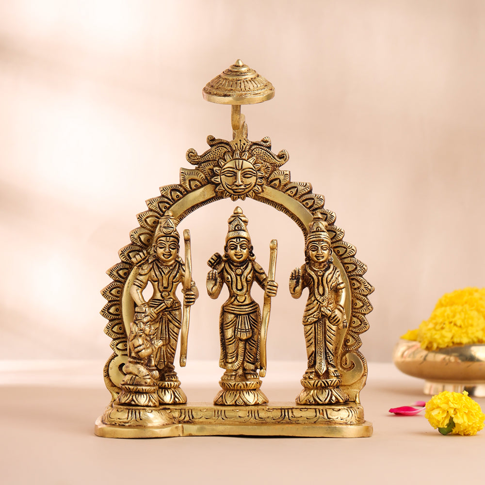 Brass Ram Darbar Statue (10.5 Inch) Vedansh Craft