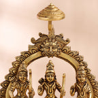 Brass Ram Darbar Statue (10.5 Inch) Vedansh Craft