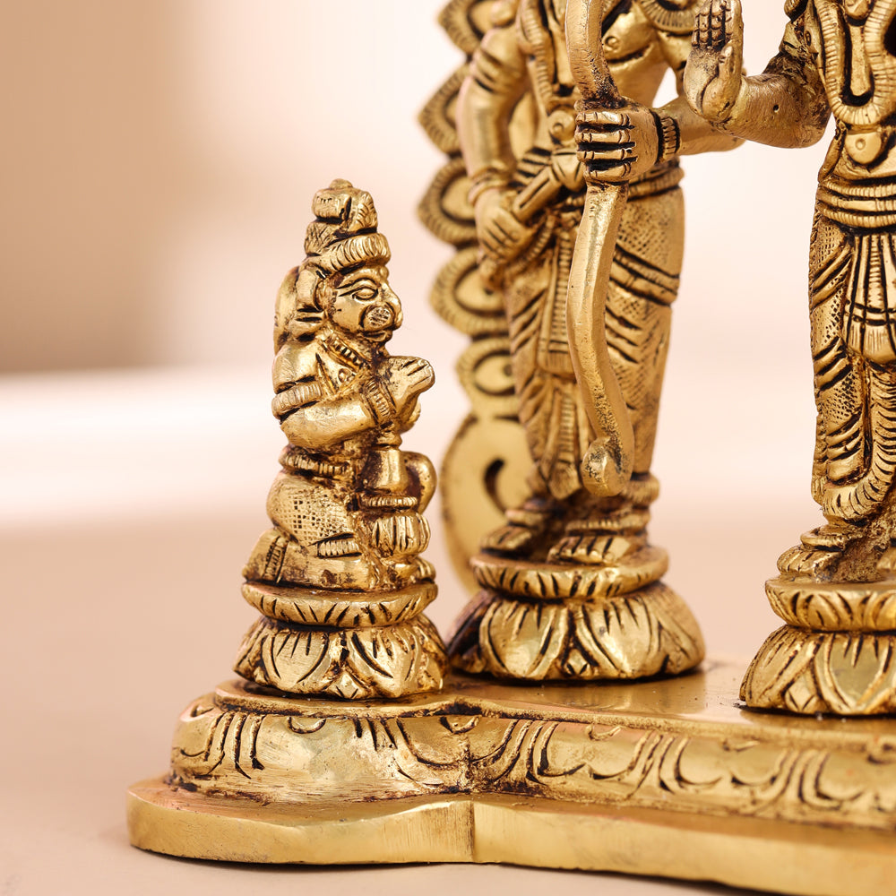 Brass Ram Darbar Statue (10.5 Inch) Vedansh Craft