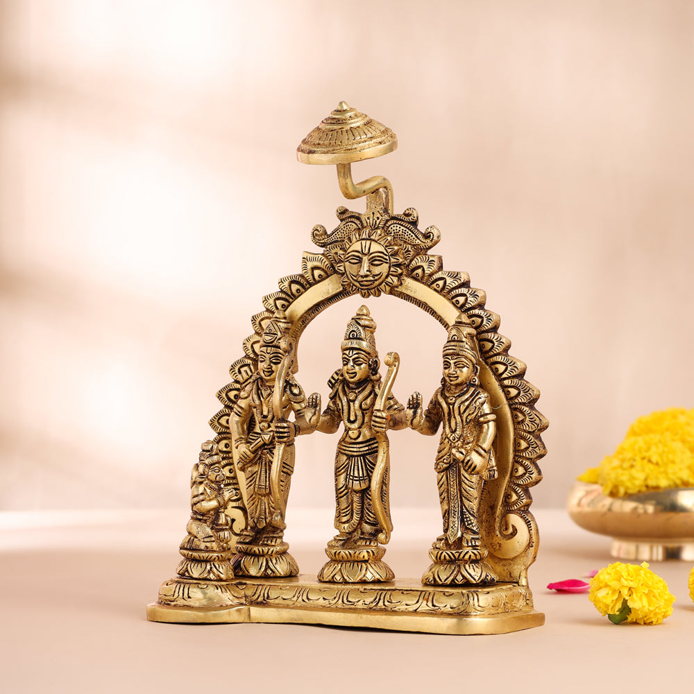 Brass Ram Darbar Statue (10.5 Inch) Vedansh Craft
