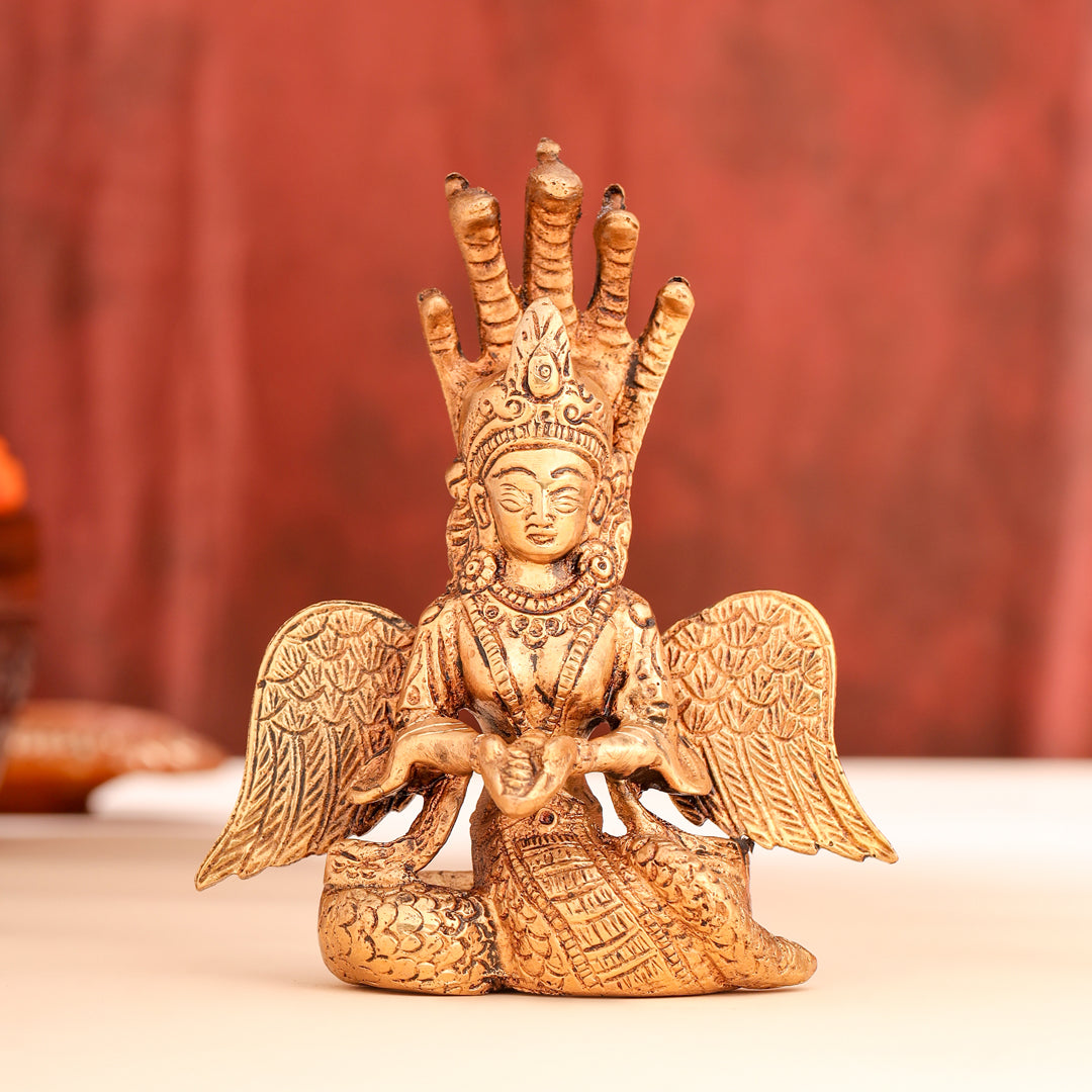 Brass Naag Kanya Statue (5.5 Inch) Vedansh Craft