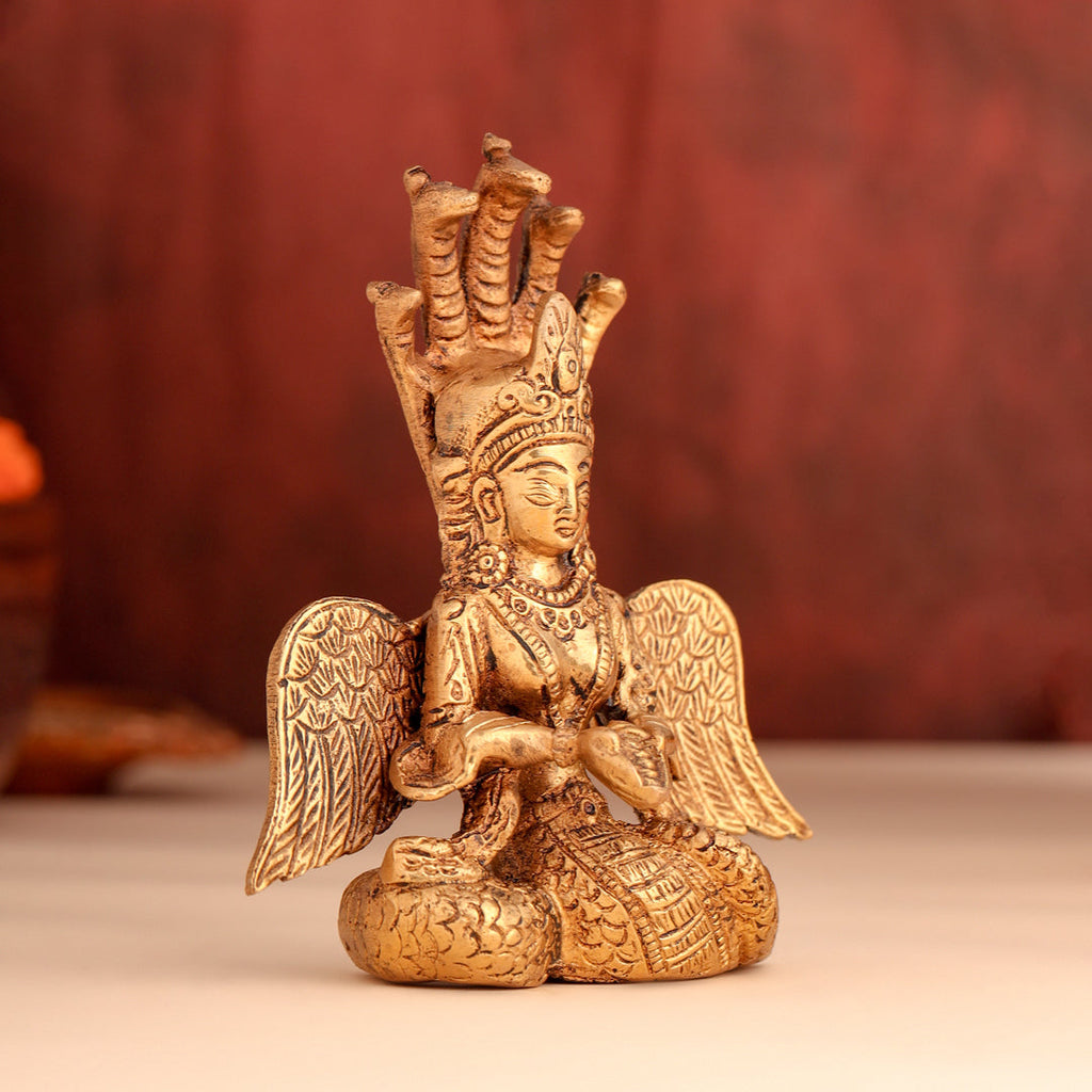 Brass Naag Kanya Statue (5.5 Inch) Vedansh Craft
