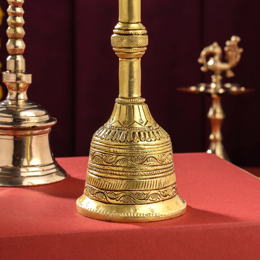 Brass Nandi HandBell (6.5 Inch) Vedansh Craft