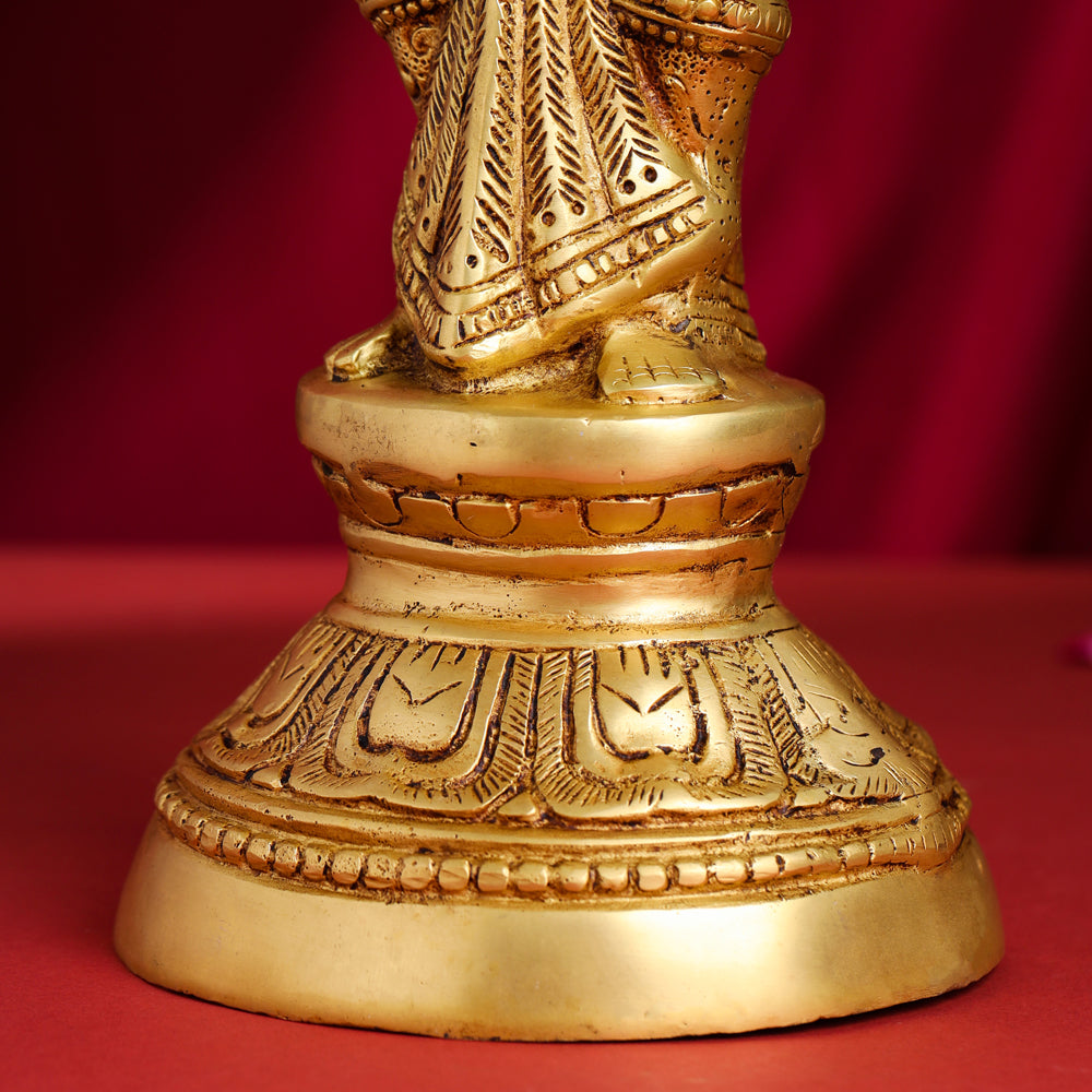 Brass Standing Deep Lakshmi Statue (22 Inch) Vedansh Craft