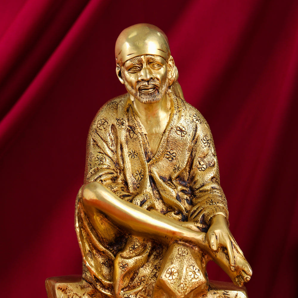 Brass Sai Baba Statue (15 Inch) Vedansh Craft