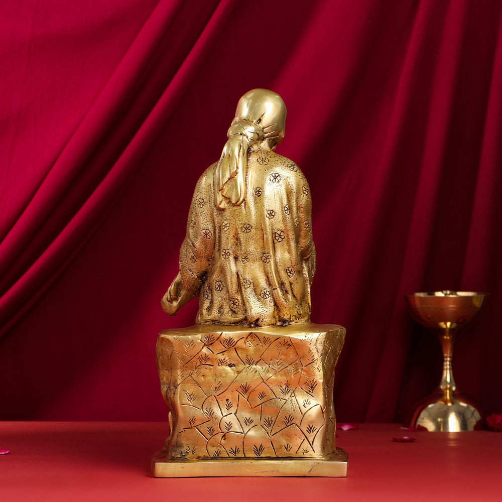 Brass Sai Baba Statue (15 Inch) Vedansh Craft