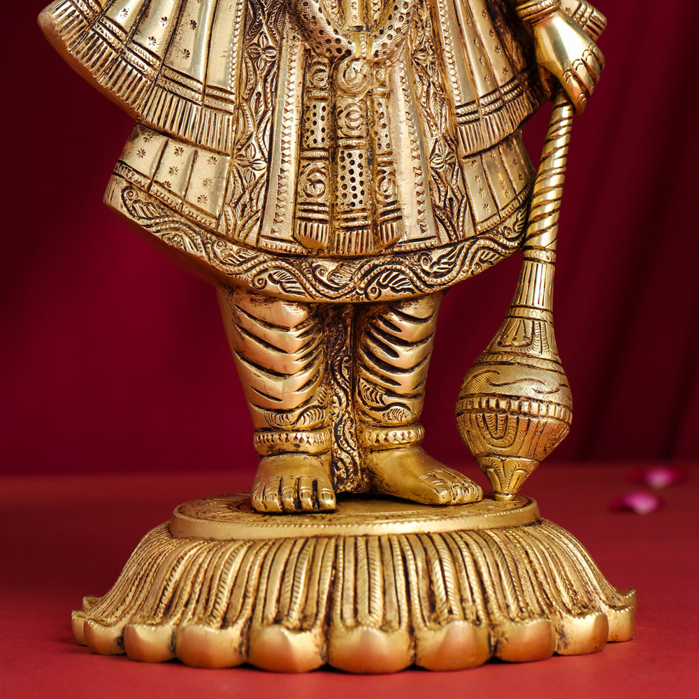 Brass Standing Lord Vishnu Statue (17.5 Inch) Vedansh Craft