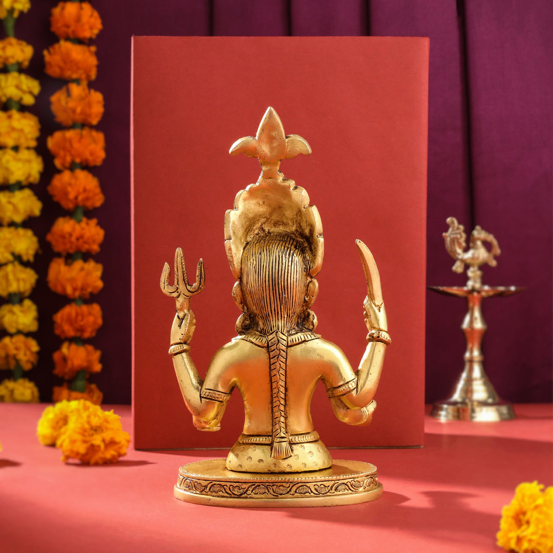 Brass Nakoda Bhairav Idol (9 Inch) Vedansh Craft