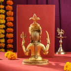 Brass Nakoda Bhairav Idol Vedansh Craft