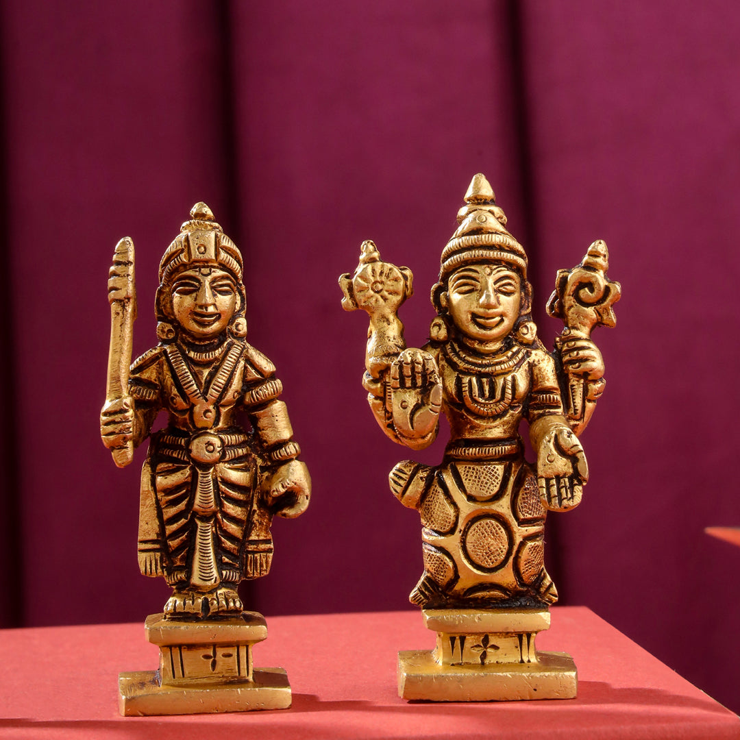 Brass Superfine Dashavatara / Vishnu Avatar Statue Set (3.5 Inch) Vedansh Craft