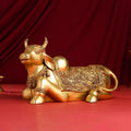 Brass Majestic Nandi Idol (9 Inch) Vedansh Craft