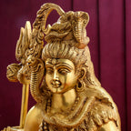 Brass Sitting Lord Shiva Statue (15 Inch) Vedansh Craft