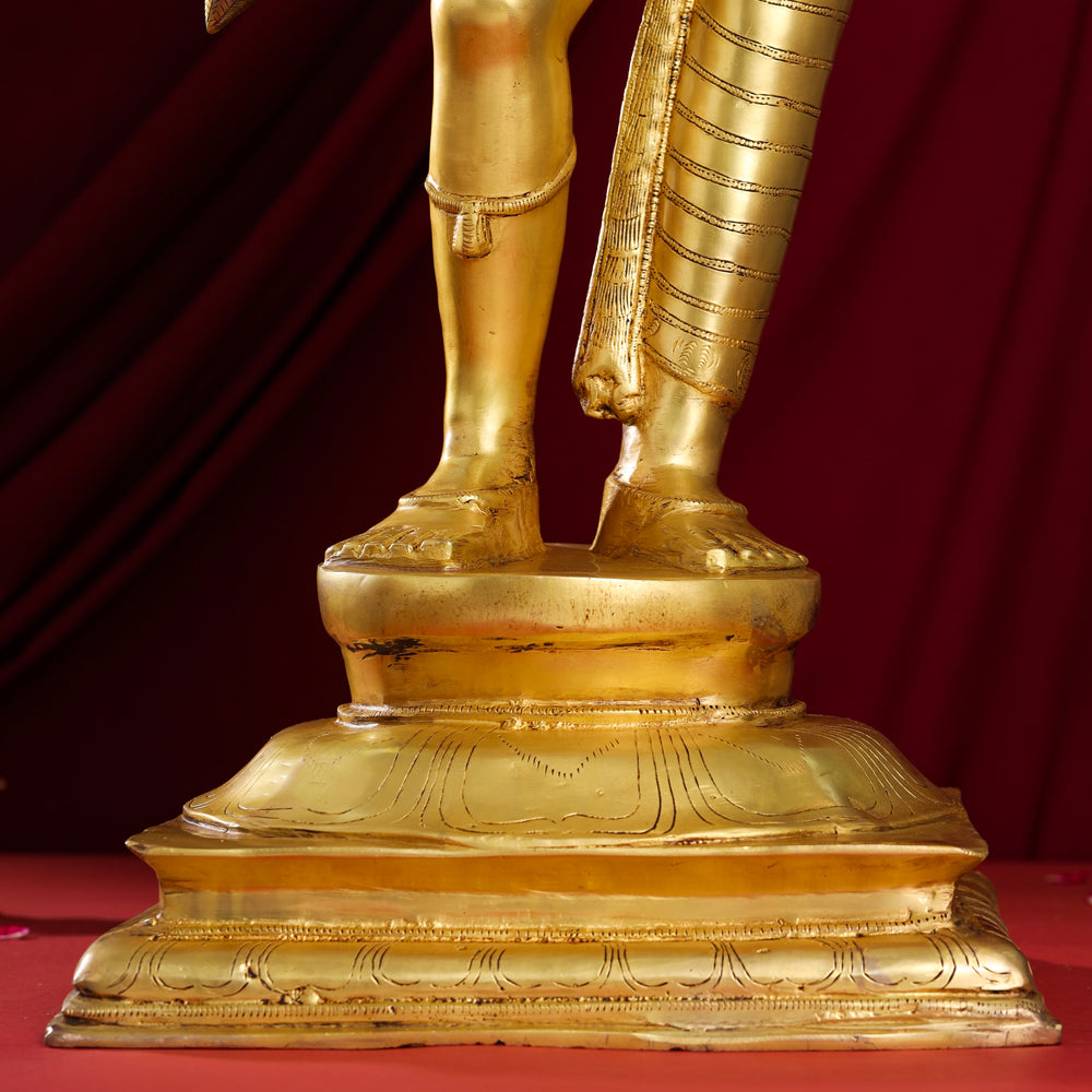 Brass Ardhanarishwara Statue (35 Inch) Vedansh Craft