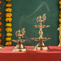 Brass Peacock Diya/Lamp Vedansh Craft