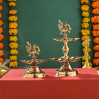 Brass Peacock Diya/Lamp Vedansh Craft
