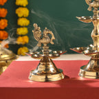 Brass Peacock Diya/Lamp Vedansh Craft
