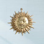 Brass Sun Face Wall Hanging (22.5 Inch) Vedansh Craft