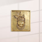 Brass Krishna Wall Hanging Plate (9.5 Inch) Vedansh Craft