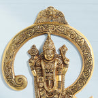 Brass Tirupati Balaji/Venkateshwar Idol Wall Hanging (13 Inch) Vedansh Craft