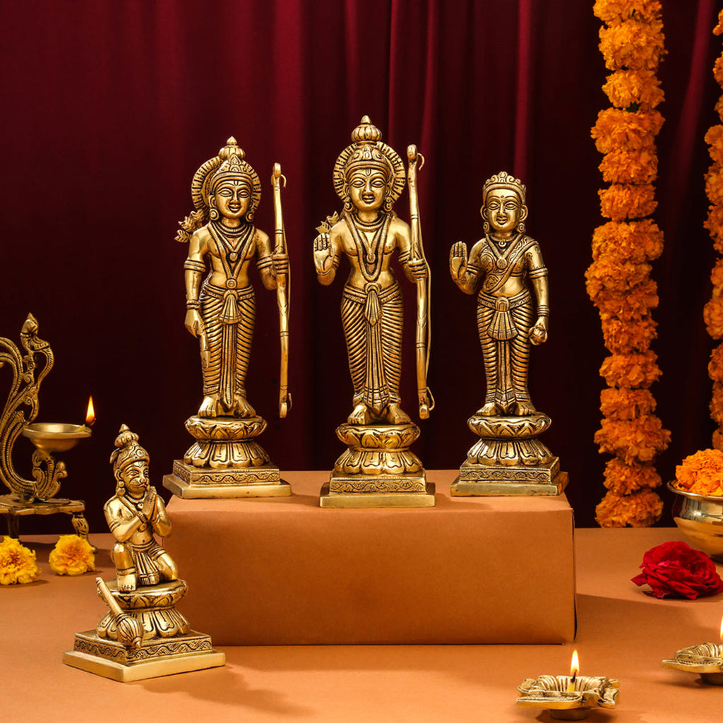 Brass Ram Darbar Idols Set Vedansh Craft